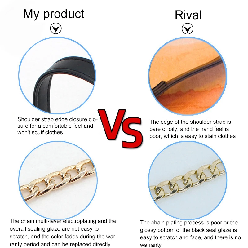 120cm Handbag Metal Chain PU Leather Bag Strap DIY Replacement Bag Chain For Purse Shoulder Bag Handles Handbag Accessories