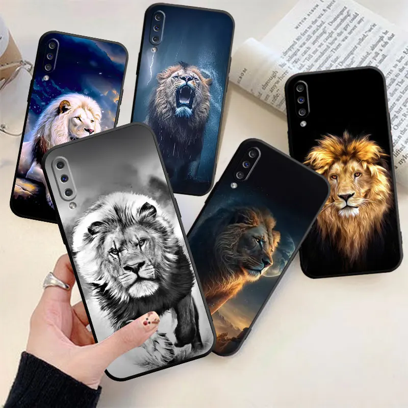 

Animal Lion Phone Case For Samsung Galaxy A03 S A10 E S A12 A14 A20S A21S A22 5G A23 A30 A31 A32 A33 A42 5G TPU Cover Coque