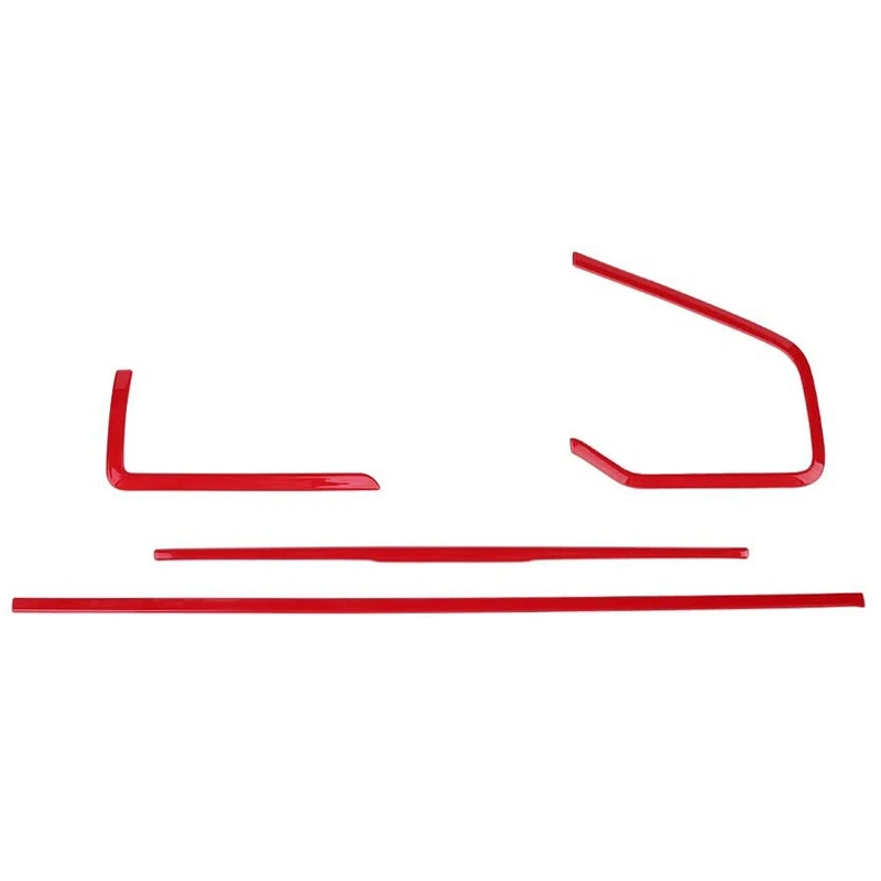 Наклейки на панель центральной консоли 4 шт. клейкие полосы для приборной панели