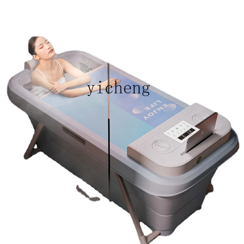 Складная Ванна с постоянной температурой подогрева бочонка детская ванночка для