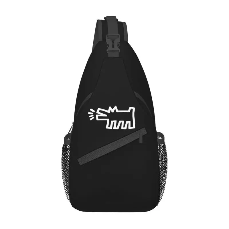 

Cool Scream Crocodile Sling Bags for Cycling Camping Men Crossbody Chest Backpack Shoulder Daypack