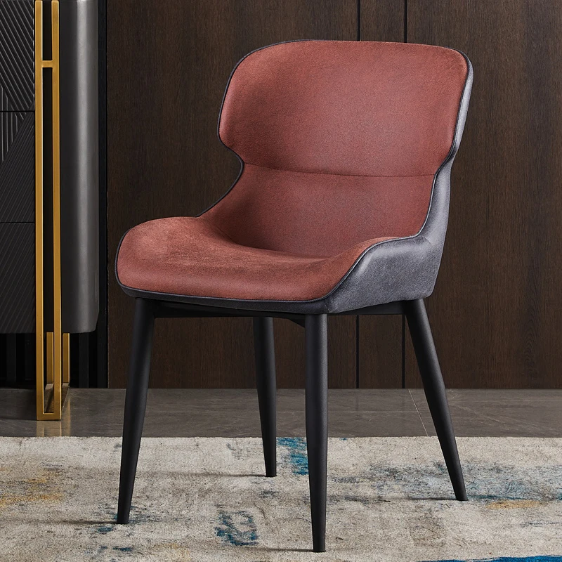 

Luxury Chair Modern Living Room Design Leather Vanity Modern Stool Chair Upholstered Unique Metal Cadeiras Bathroom Furniture
