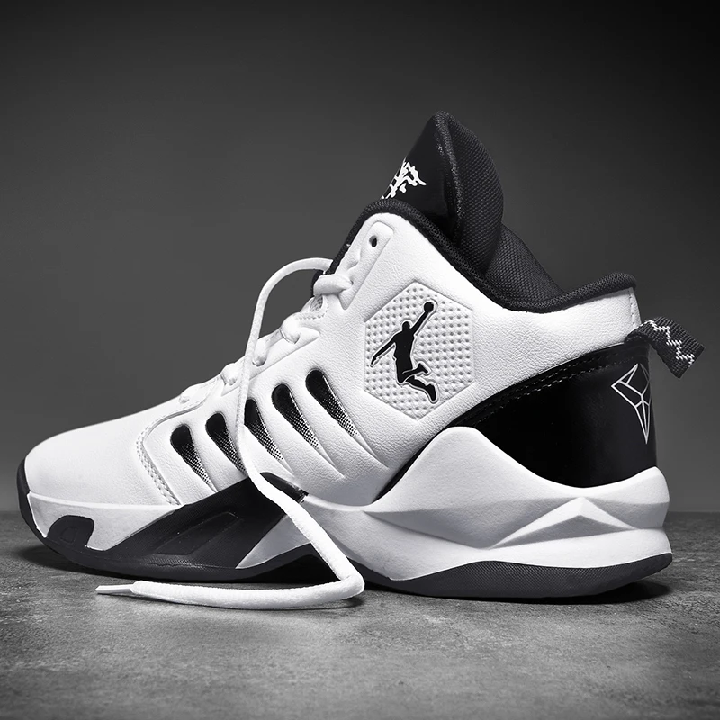 High-top Men Basketball Shoes Unisex Cushion Leather Sneakers Non-slip Women Sneakers Gym Training Sneakers Basketball shoes