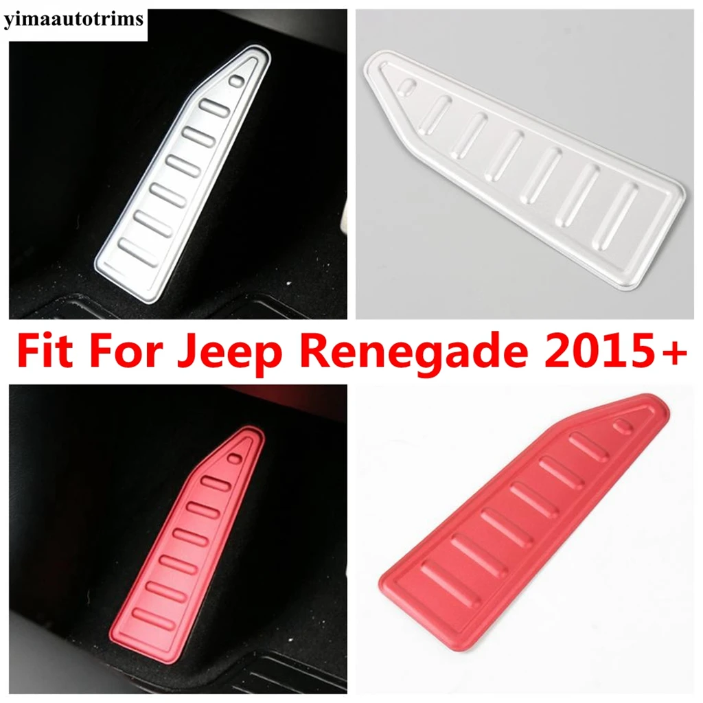 

Left Foot Rest Footrest Pedal Non-Slip Pad Panel Protection Cover Trim For Jeep Renegade 2015 - 2020 Metal Interior Accessories