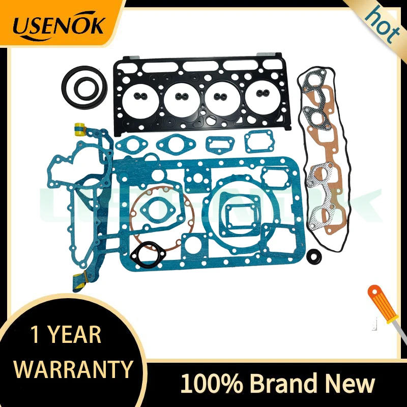 

Полный комплект прокладок нижний 1J913-99362 и выше 1G924-99350 с прокладкой головки 1G770-03312 для машин Kubota V2003
