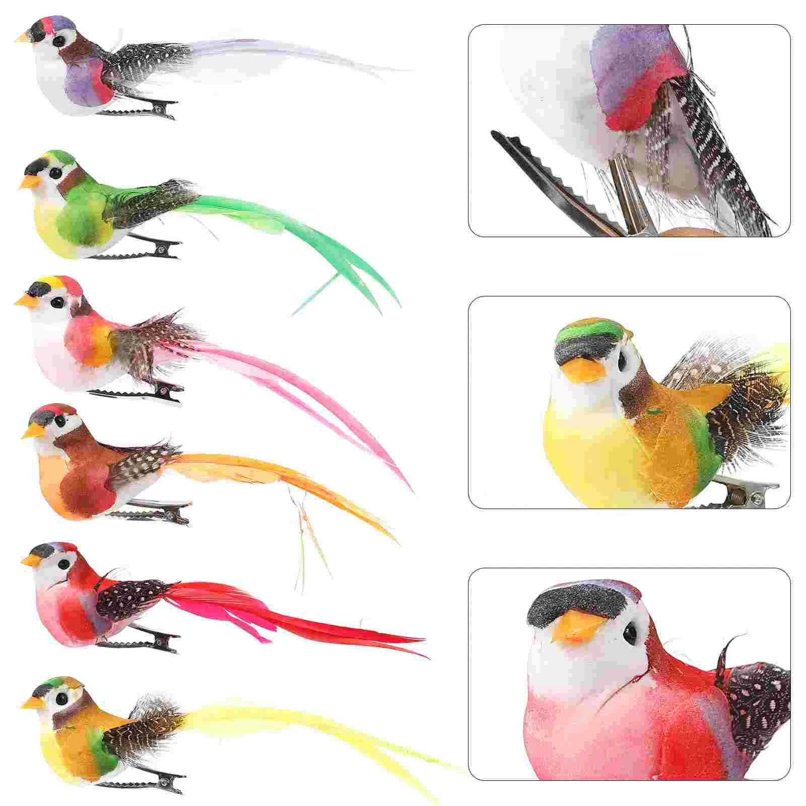 

Bird Birds Ornaments Cardinal Decorations Tree Decorative Giftsclipartificial Ornament Christmas Partysmall Models Tiny Spring