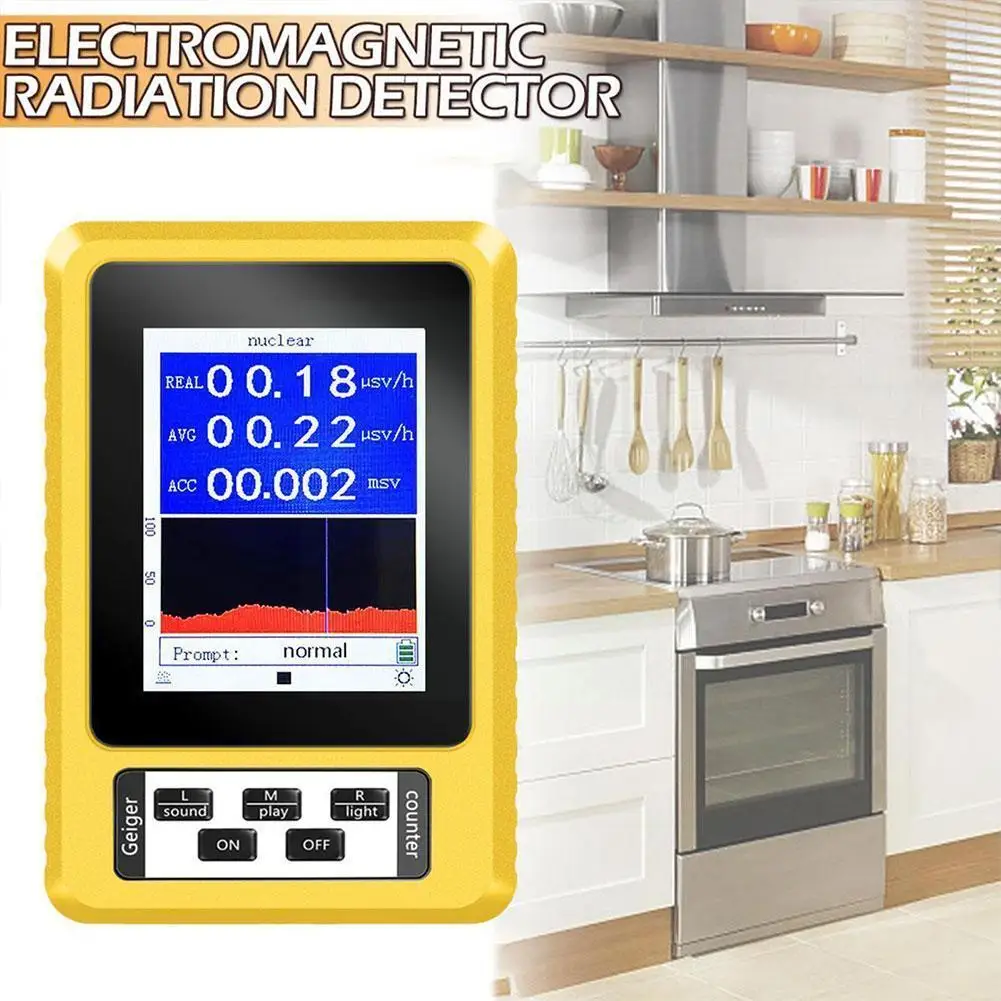 

BR-9C XR-3 Nucleaire Radiation 2-In-1 Emf Tester Detectoren Marmer Scherm Dosimeter Geigerteller Persoonlijke Kleu Q5E0