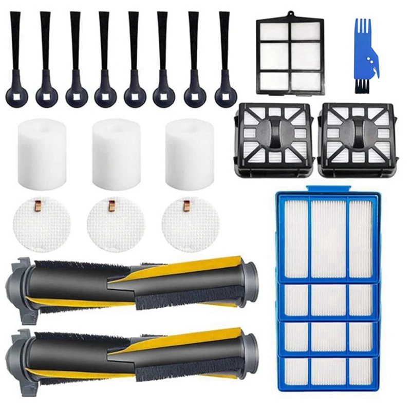 

21PCS Replacement Parts For Shark IQ RV1001AE RV101 Robot Vacuum Foam Felt Filter Self-Clean Base Accessories