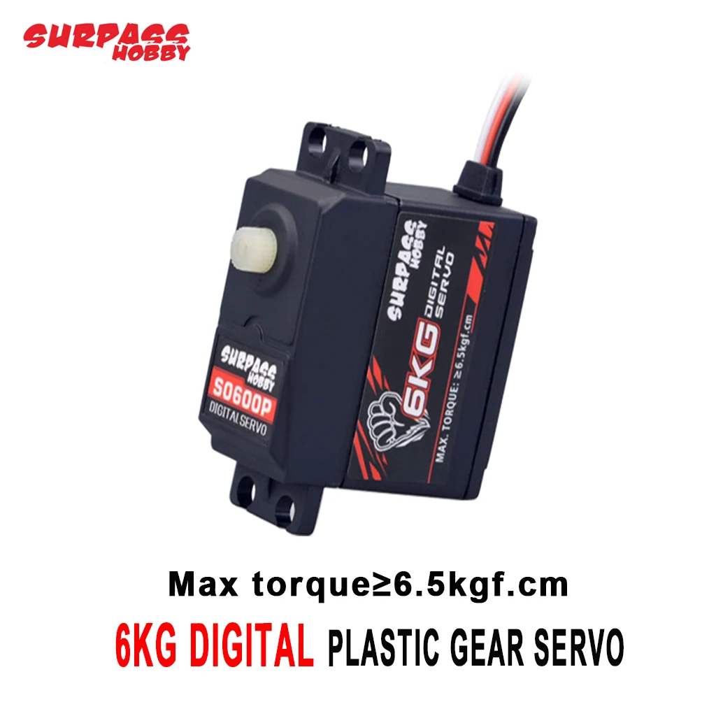 Сервопривод S0600P, пластиковый Шестеренчатый руль, 6 кг, сервопривод для радиоуправляемого дрона, робота 1/10 1/12 1/14, радиоуправляемого автомобиля, лодки, запчасти