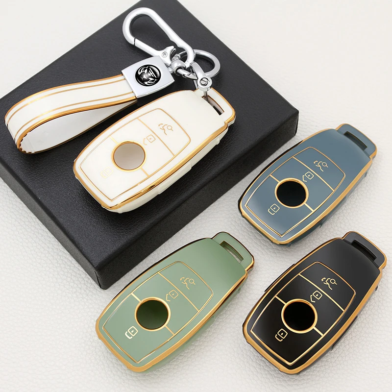 

TPU Car Key Case Full Cover Protection Shell For Mercedes Benz A C E S G Class GLC CLE CLA GLB GLS W177 W205 W213 W222 G63 X167