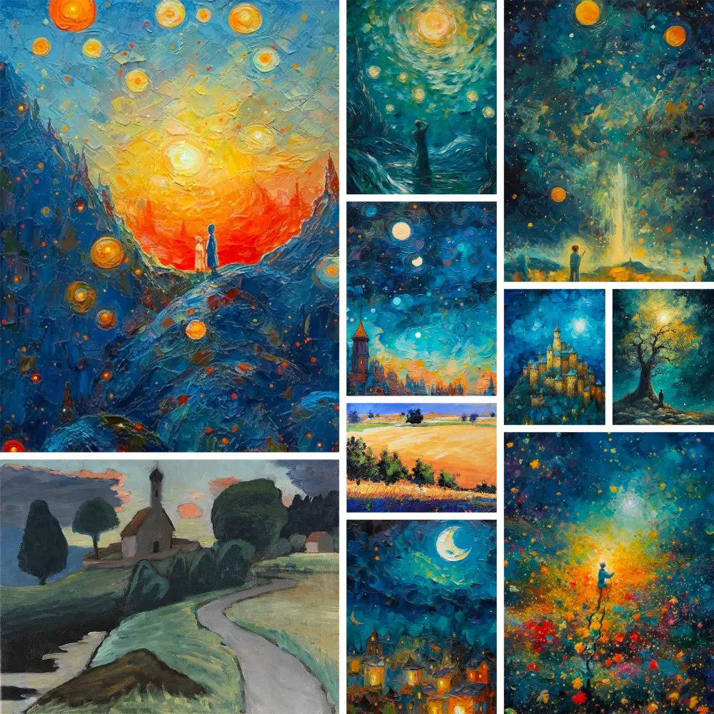 

Пейзаж старые картины 5D алмазная живопись Настенный декор художественные инструменты и аксессуары новые наборы для вышивки крестом 2023 мать дети