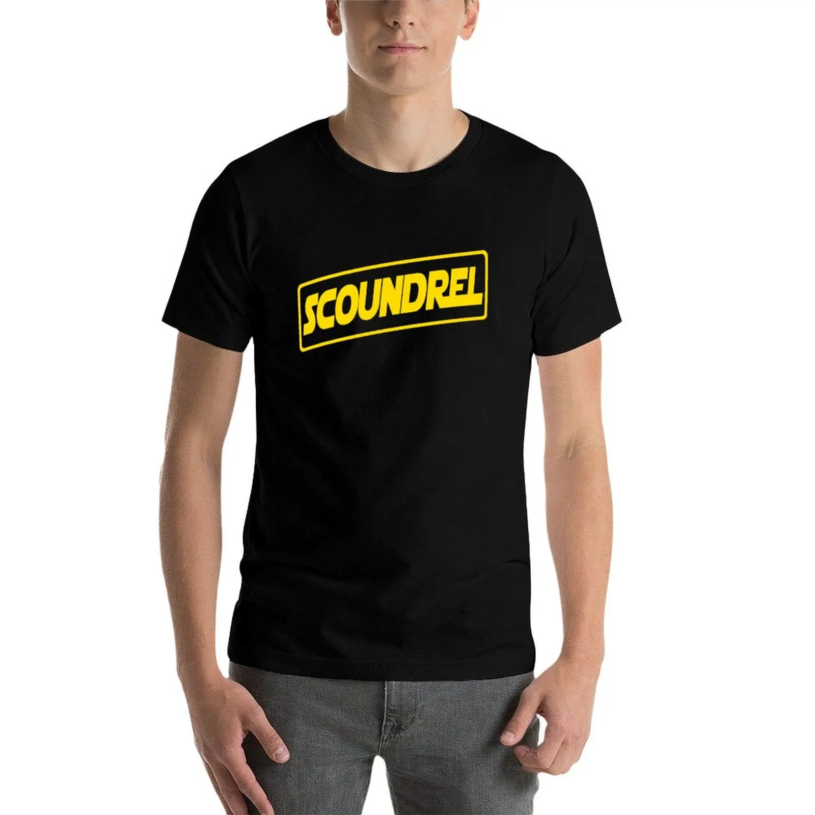 Фото Футболка Scoundrel (классическая версия) свободного кроя, повседневная, с короткими рукавами №3