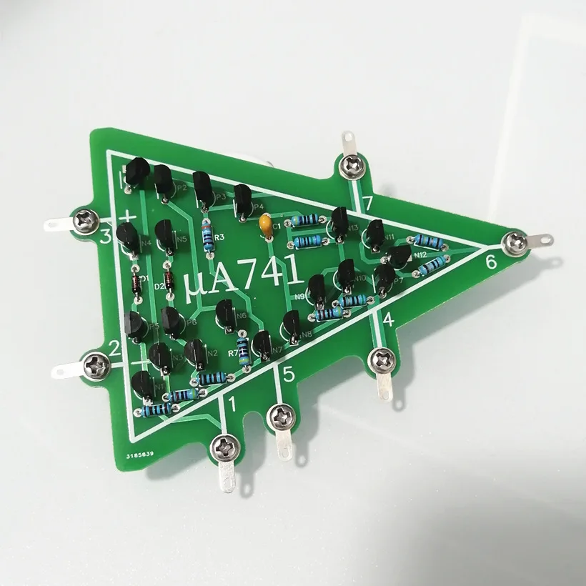 

uA741 Operational Amplifier Integrated Discrete Component Circuit Board Module As Decoration Teaching Electronic Experimental