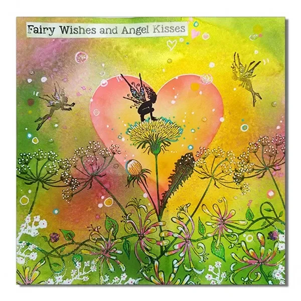 Ремесленная распродажа фея одуванчики мини-цветы прозрачные штампы открытка