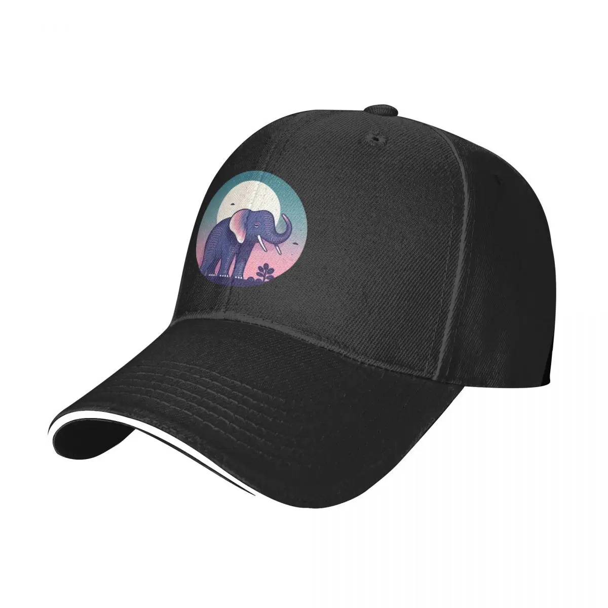 

Elephant Baseball Cap Simple Circle Cute Men Women Printed Hip Hop Hats Aesthetic University Adjustable Baseball Caps