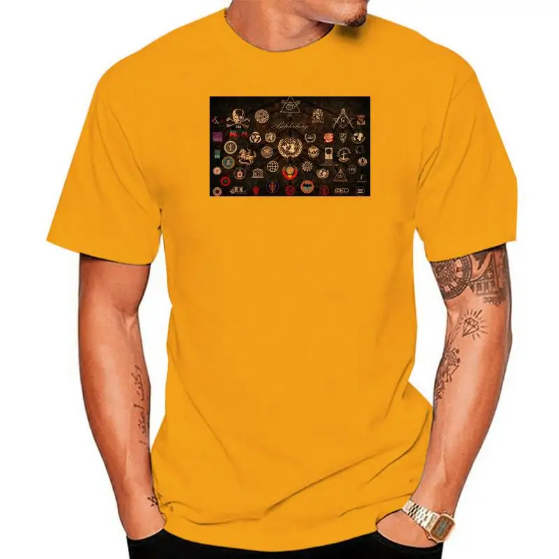 

Коллаж заговора-билденберг NSA BG-Мужская футболка