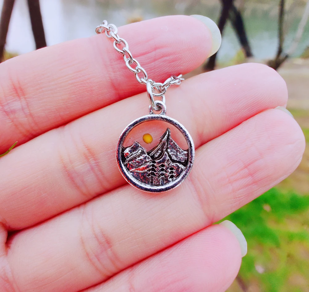 

Mountain Mustard Seed Necklace | Matthew 17:20 | Mustard Seed Jewelry | Christian Jewelry Faith Gifts