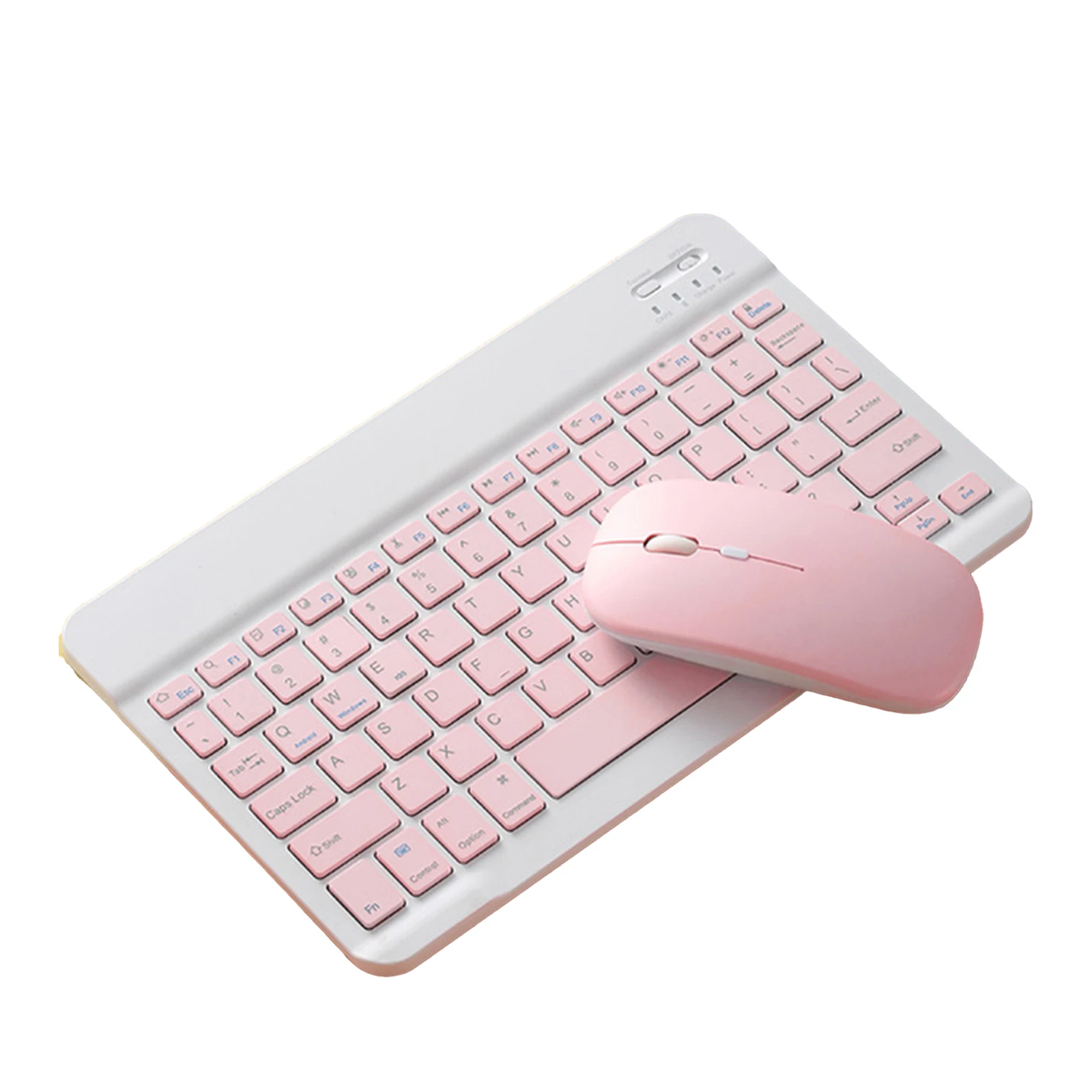 

Bluetooth Keyboard Mouse Set Lightweight Cordless Keyboard for PC Computers Mobile Phones