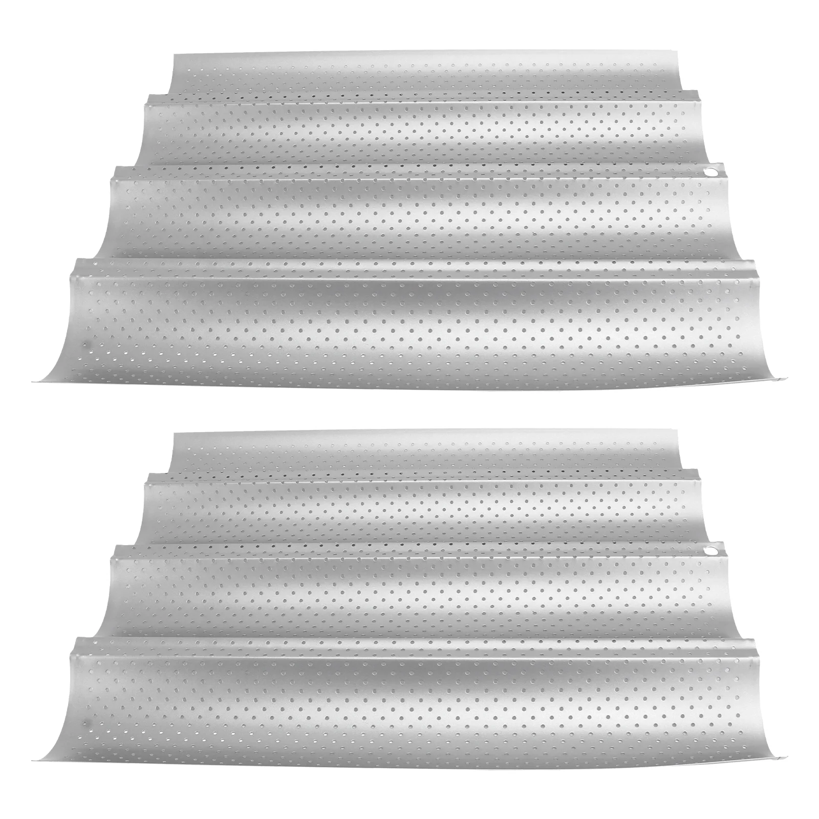 

Pan French Bread Baking Tray Loaf Mould Perforated Oven Cooking Metal Stick Trays Baker Tins Tin Mold Toaster Molds Sheet Diy