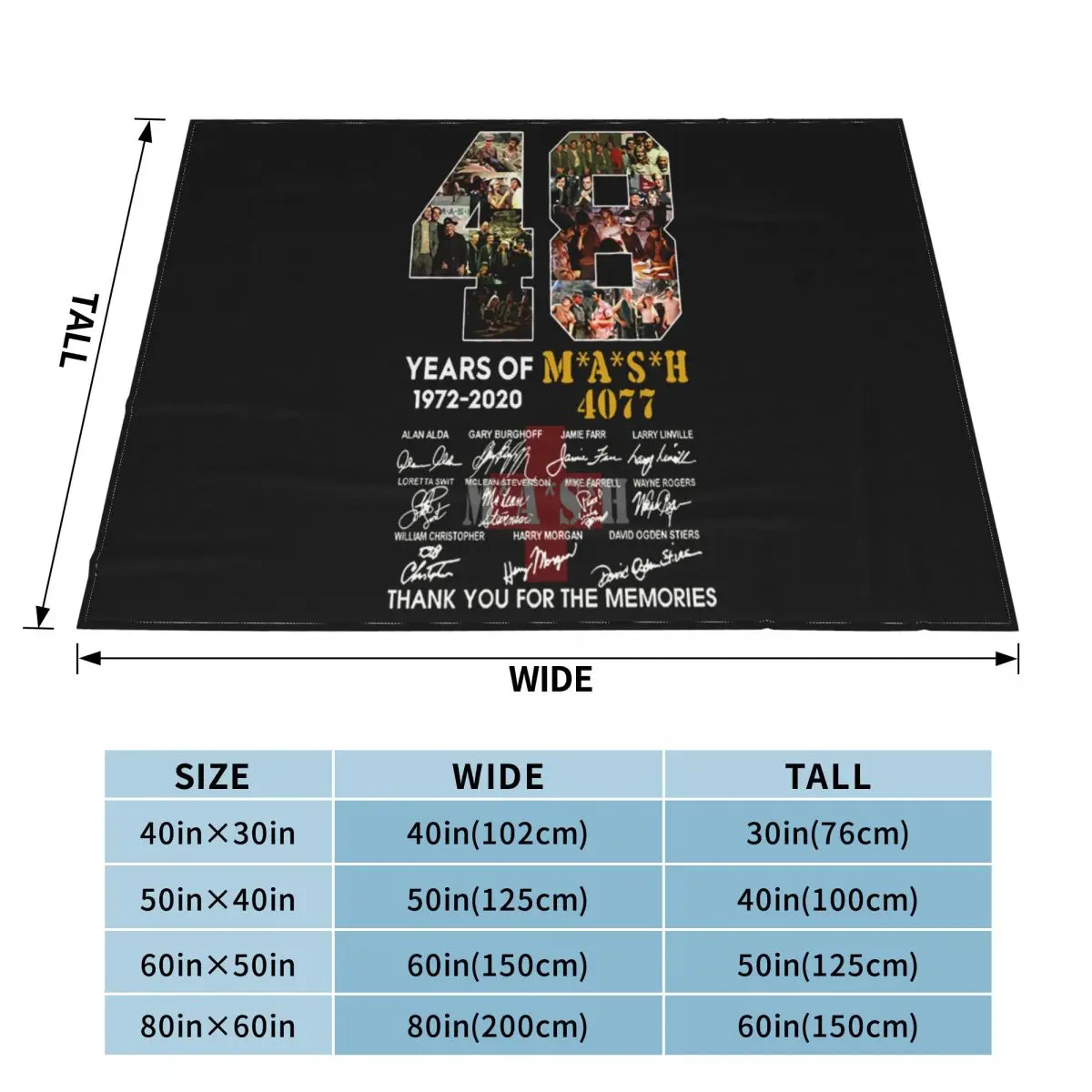 Mash 4077 фильм актер все подписанные 48 1972 2020 подарок для фанатов S 5XL детское горячее