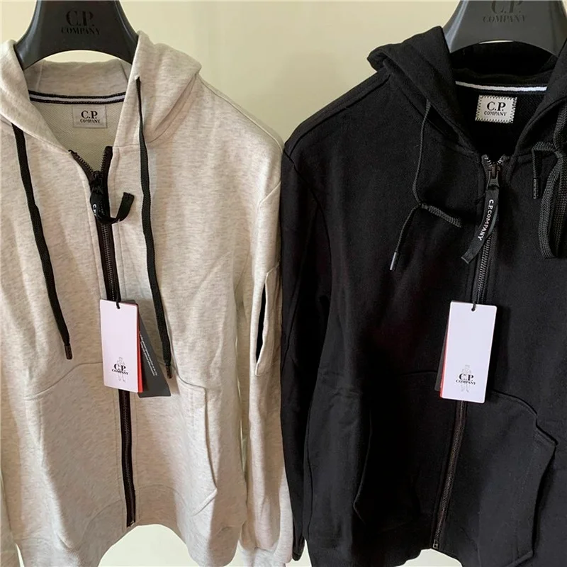 

1:1 high imitationCasual CP Sweatshirt Men's Autumn and Winter Sports Korean Style Men's Cardigan Zip Hoodie
