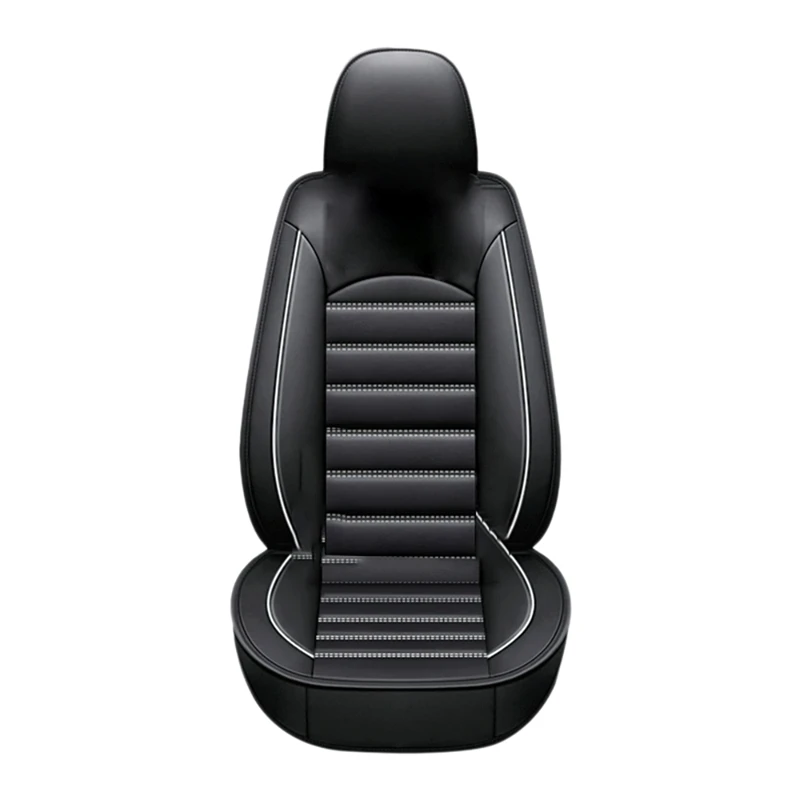 

5D Luxury Universal Full Car Seat Mat Covers PU Leather Protector Breathable Pad Set 1PCS Four Seasons