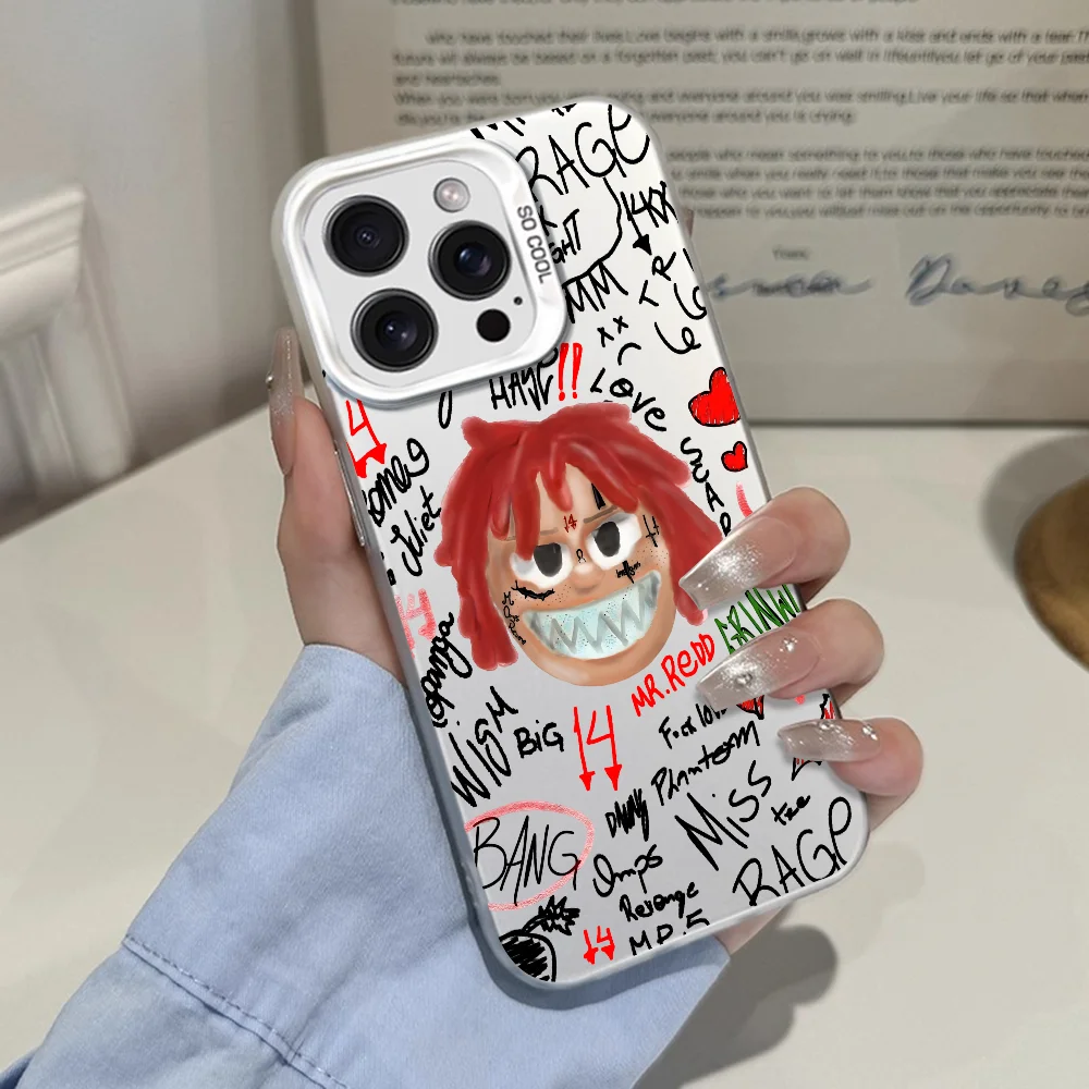 Фото Чехол для телефона R-ReddS Rapper T-Trippie для IPhone 12, 11, 13, 14, 15, 16, 17 Max Pro Plus Mini, защитный цветной чехол IMD №3