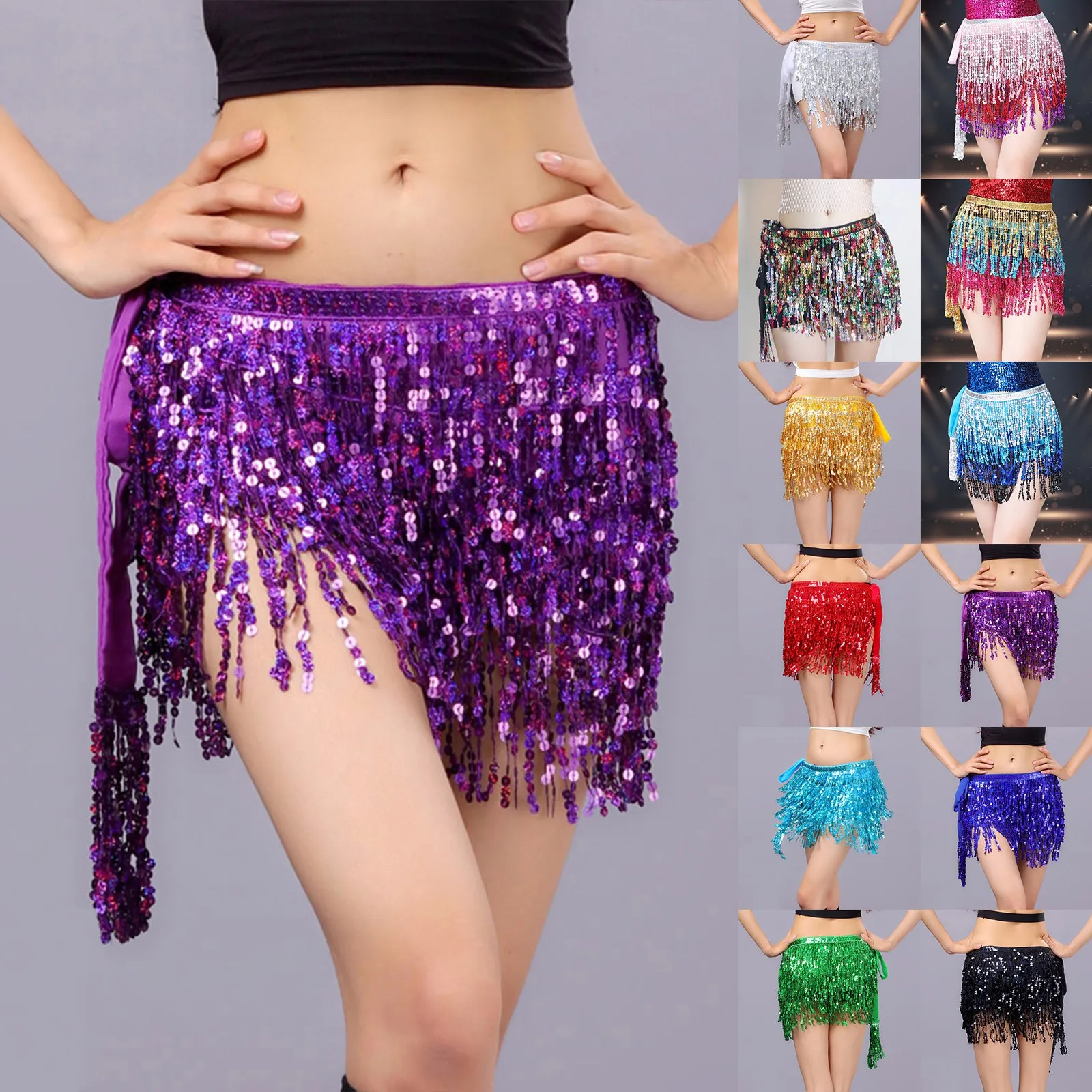 

Teal Sequin Skirt Sequin Fringe Women's Nightclub Skirt Skirt Stage With Sparkly Sparkly Costume Fashion Silk Skirts for Women