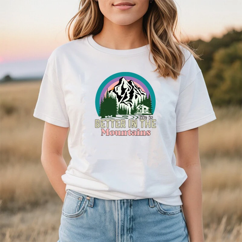 Нашивка для глажки на куртке с принтом горный лагерь