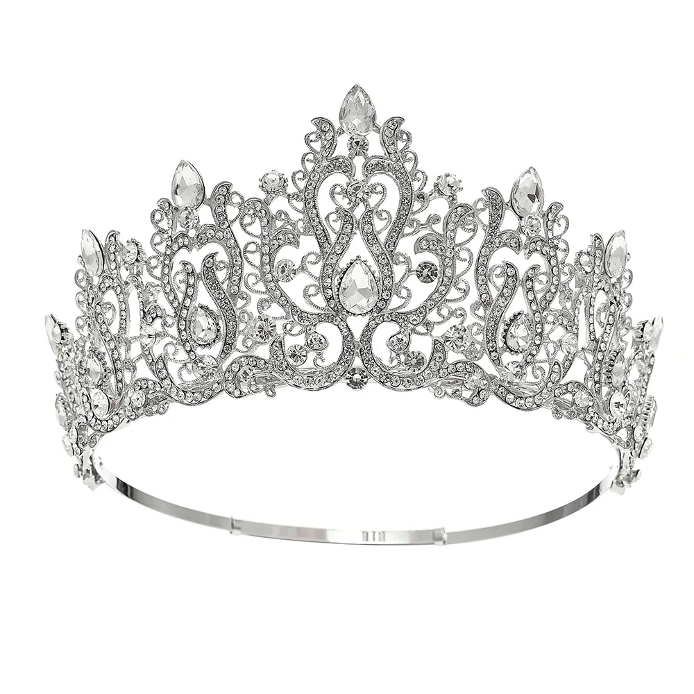 

Tiaras and Crowns Hairbands Engagement Wedding Hair Accessories for Women Vintage Crown Jewelry Luxury Party Headdress