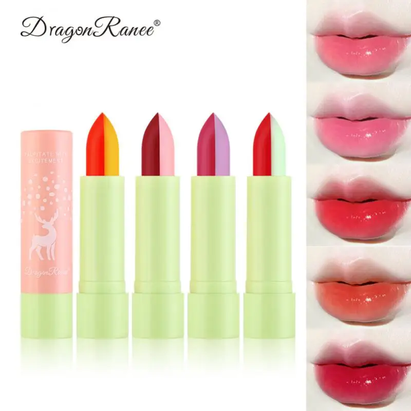 

Fashion Matte Velvet Lipstick V Cutting Two Tone Tint Silky Moisturzing Nourishing Lipsticks Balm Lip Cosmetic Gradient Color