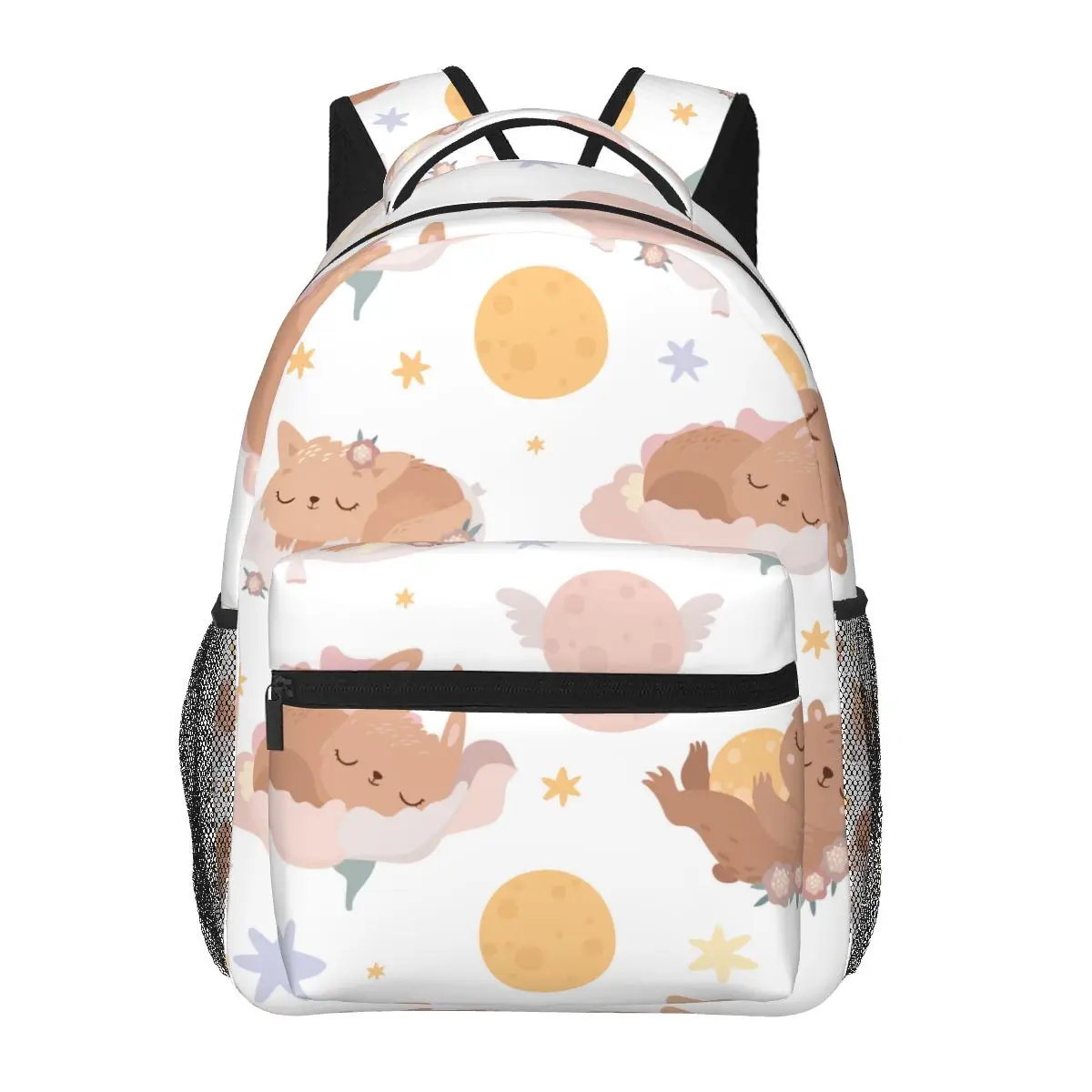 

School Bag for Girls Boys Laptop Backbag Children Backpack Cute Sleeping Animals Print Bag Pack