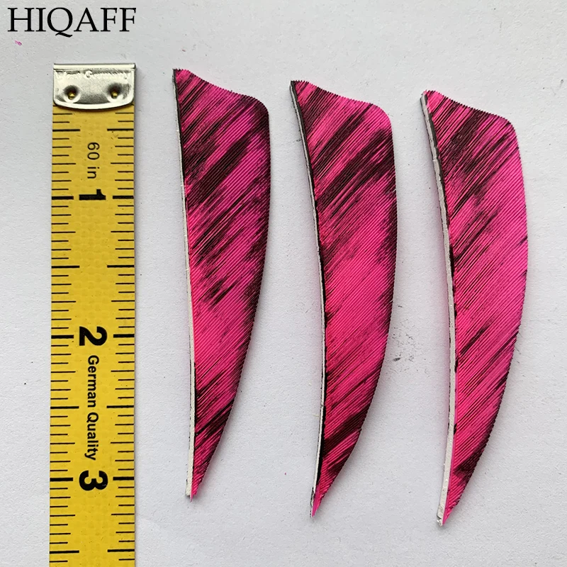 

50Pcs 3Inch Colorful Pink Right/Left Wing Arrow Feathers Fletches Shield Cut Turkey Fletching Archery DIY BowArrow Accessories