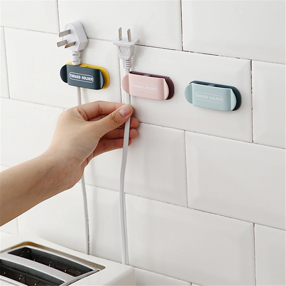 

4 шт., настенный крючок для хранения проводов и розеток