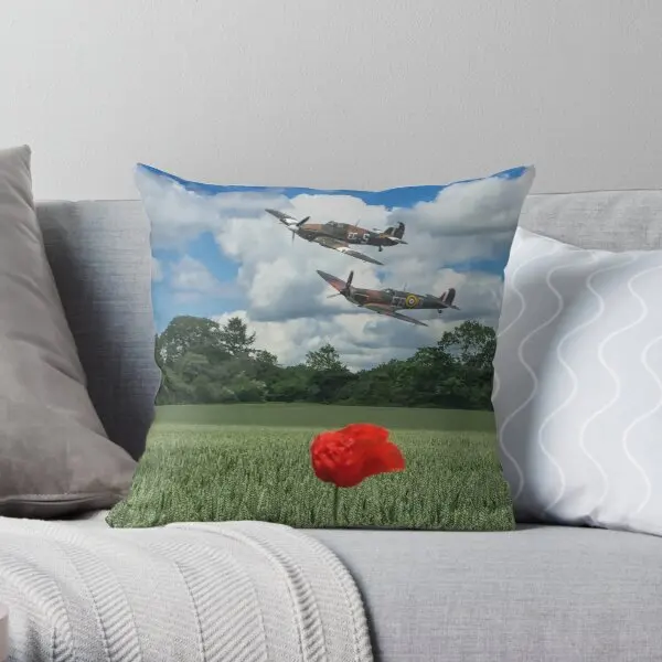 

Spitfire And Hurricane Low Pass Printing Throw Pillow Cover Office Car Bedroom Fashion Cushion Hotel Anime Pillows not include