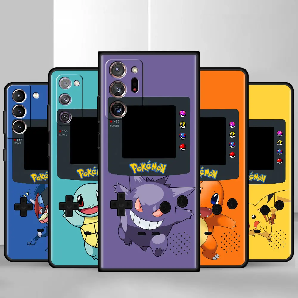 

Phone Case For Samsung Galaxy S22 S21 FE S20 5G S8 S10 S9 Plus S10e Note 20 Ultra 10 9 Soft Coque Cover Pokemon Gengar Pikachu