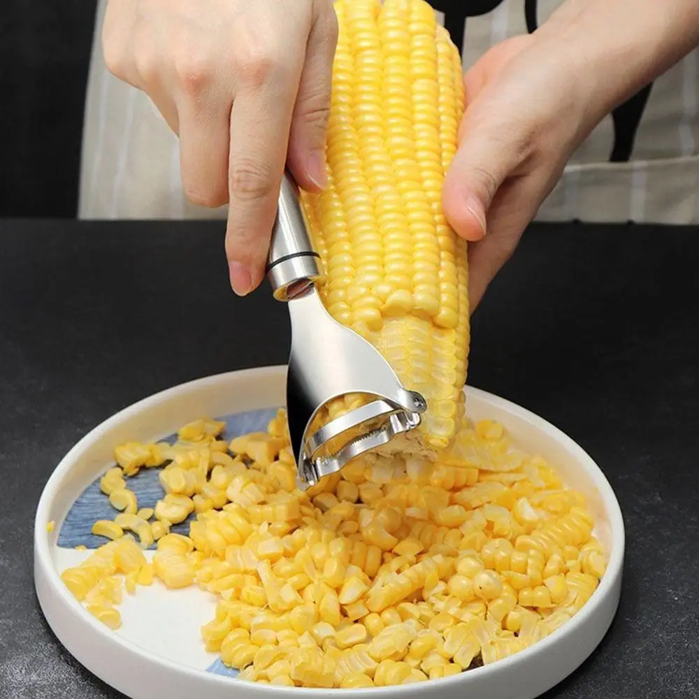 

New Stainless Steel Corn Stripper Corns Threshing Device Easy Peeling Corn Kerneler Peeler Fruit & Vegetable Tools/Corns Strippe