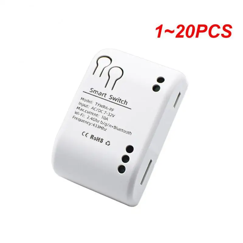 

1~20PCS Tuya Smart Remote Control Wireless Wifi Switch Module 1/2/4CH DC 7-32V 5V 12V 24V 220V RF Receiver 10A wifi Relay For