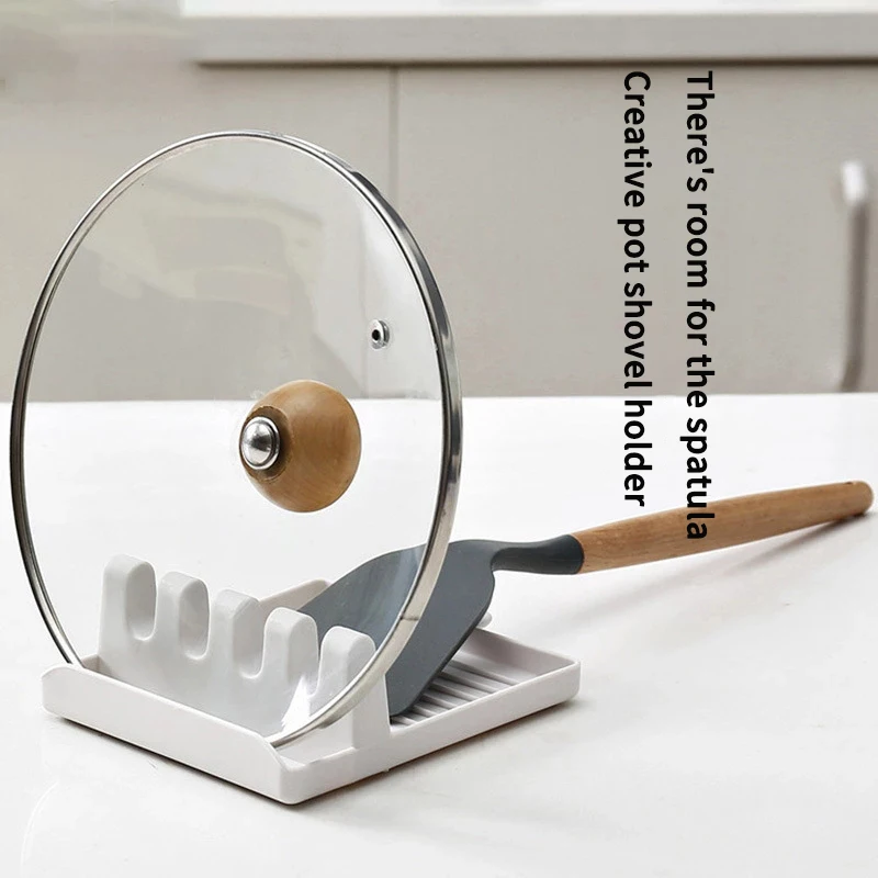 

2PCS Plastic Spoon Rest Kitchen Organizer Fork Spatula Rack Spoon Pot Holder Stand Tableware Multifunctional Storage Rack Home