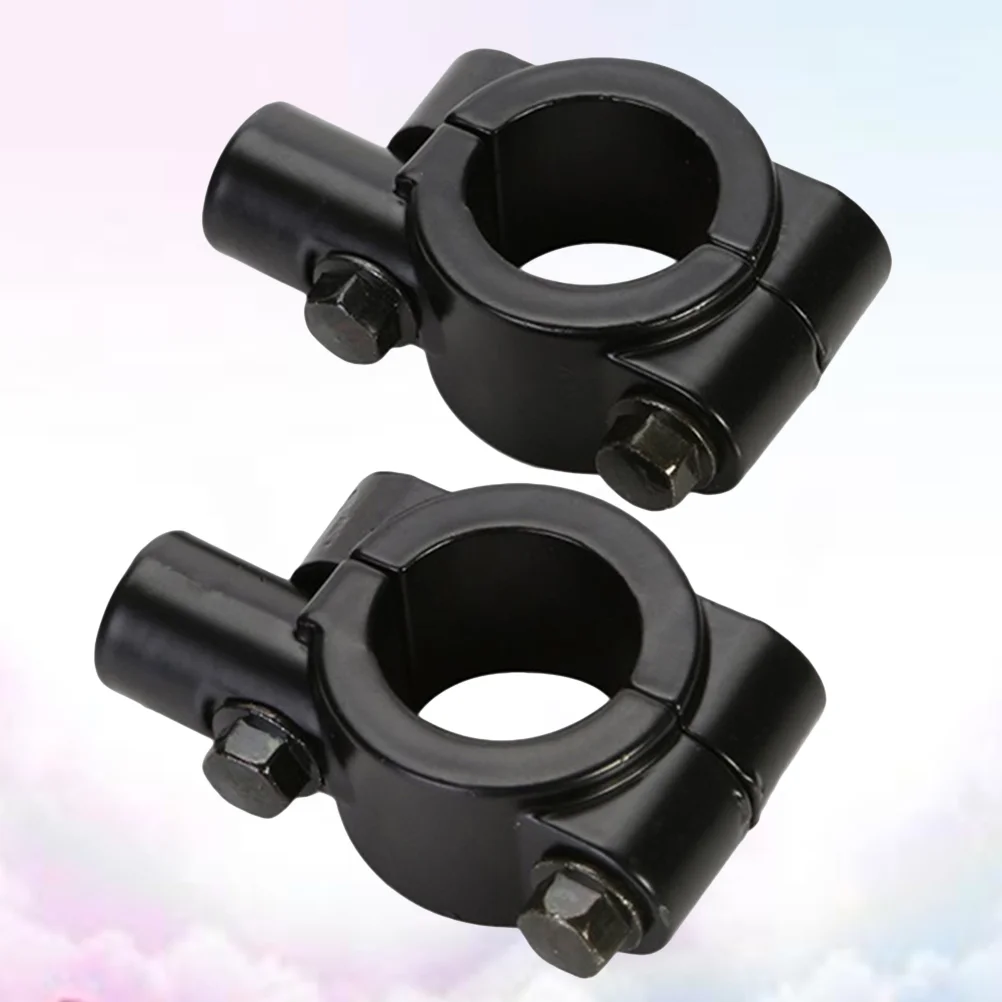 

2pcs 10mm Motorcycle Rear View Mirror Adaptor Mount Clamp Handlebar Rearview Mirrors Holder Bracket Support 25mm Handlebar
