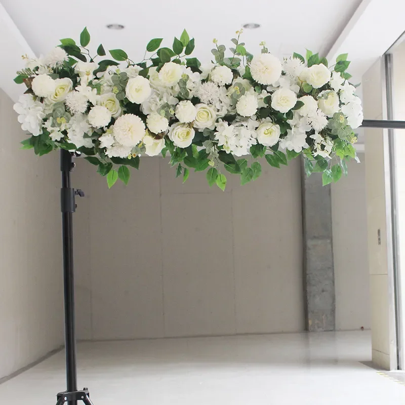 

50cm DIY Artificial Flower Row Eucalyptus Wedding Home Background Decor Flowers Rose Peony Hydrangea Plant Mix Arch Table Decor