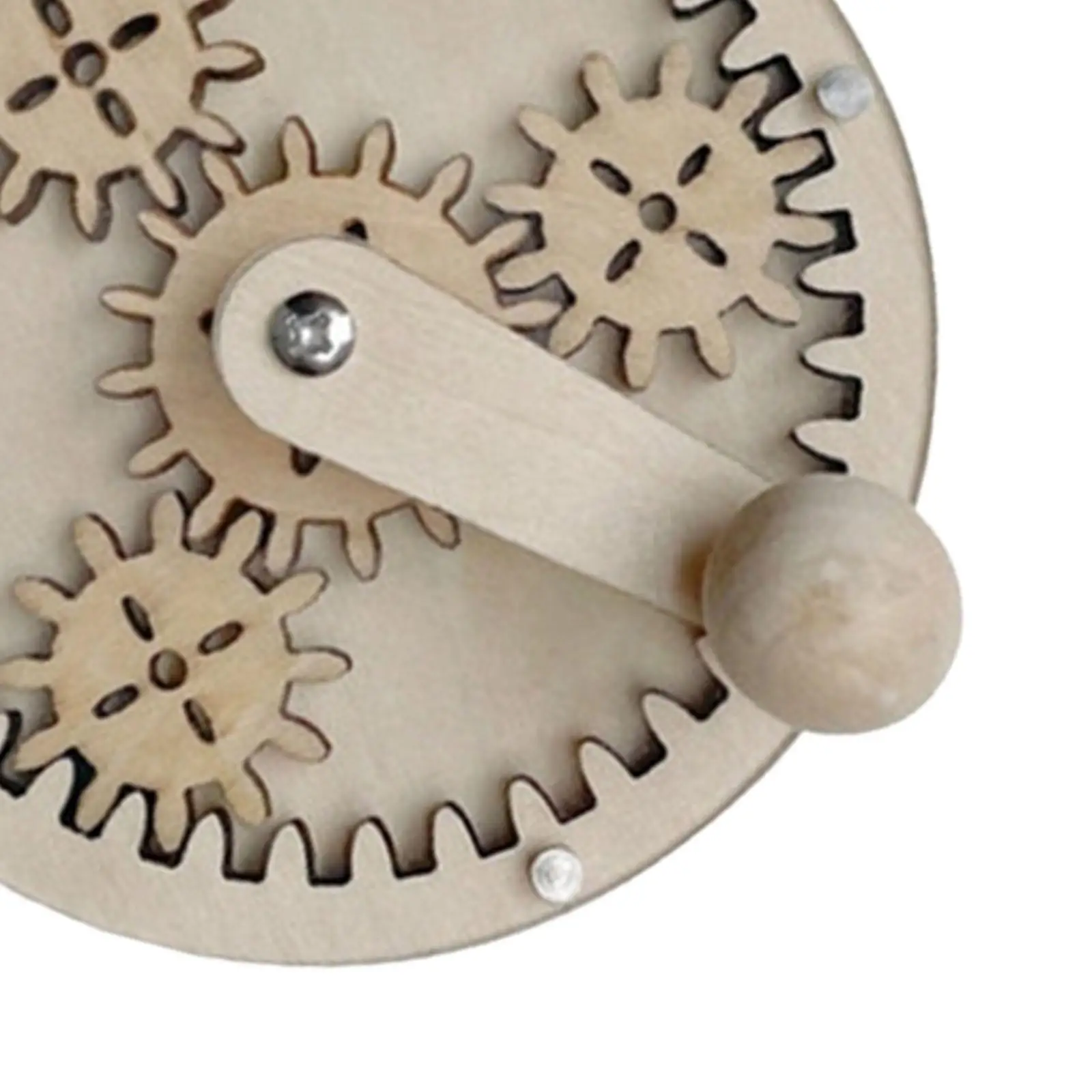 

Montessori Child Busy Board DIY Parts Hand Crank Gear Developmental Toy