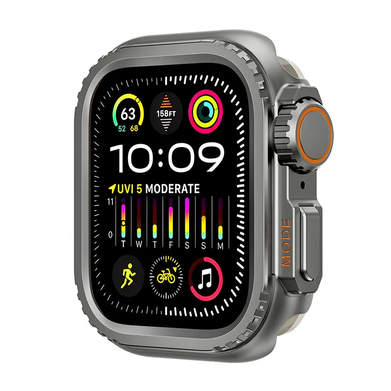 Фото Металлический чехол-бампер для Apple Watch 46 мм 45 мм 44 мм 42 мм 49 мм Защитная рамка-чехол для iWatch серии 10 9 8 7 6 5 4 SE ultra 2 №3