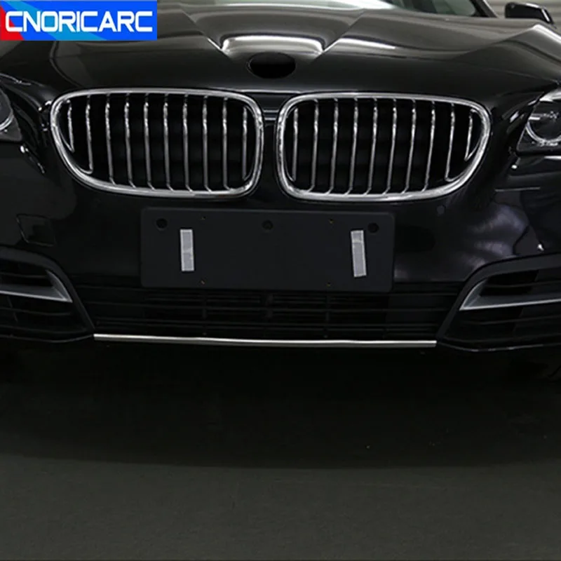 

Stainless Steel Car Front Bumper Fog Lights Frame Sequins Trim Strip For BMW 5 Series F10 2014-2017 Exterior Modified Sticker