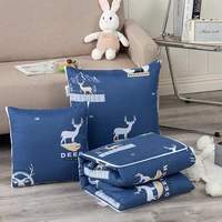 deer home cushion blanket for kids students office car sofa pillow cushion quilt microfiber washable summer air condition quilts