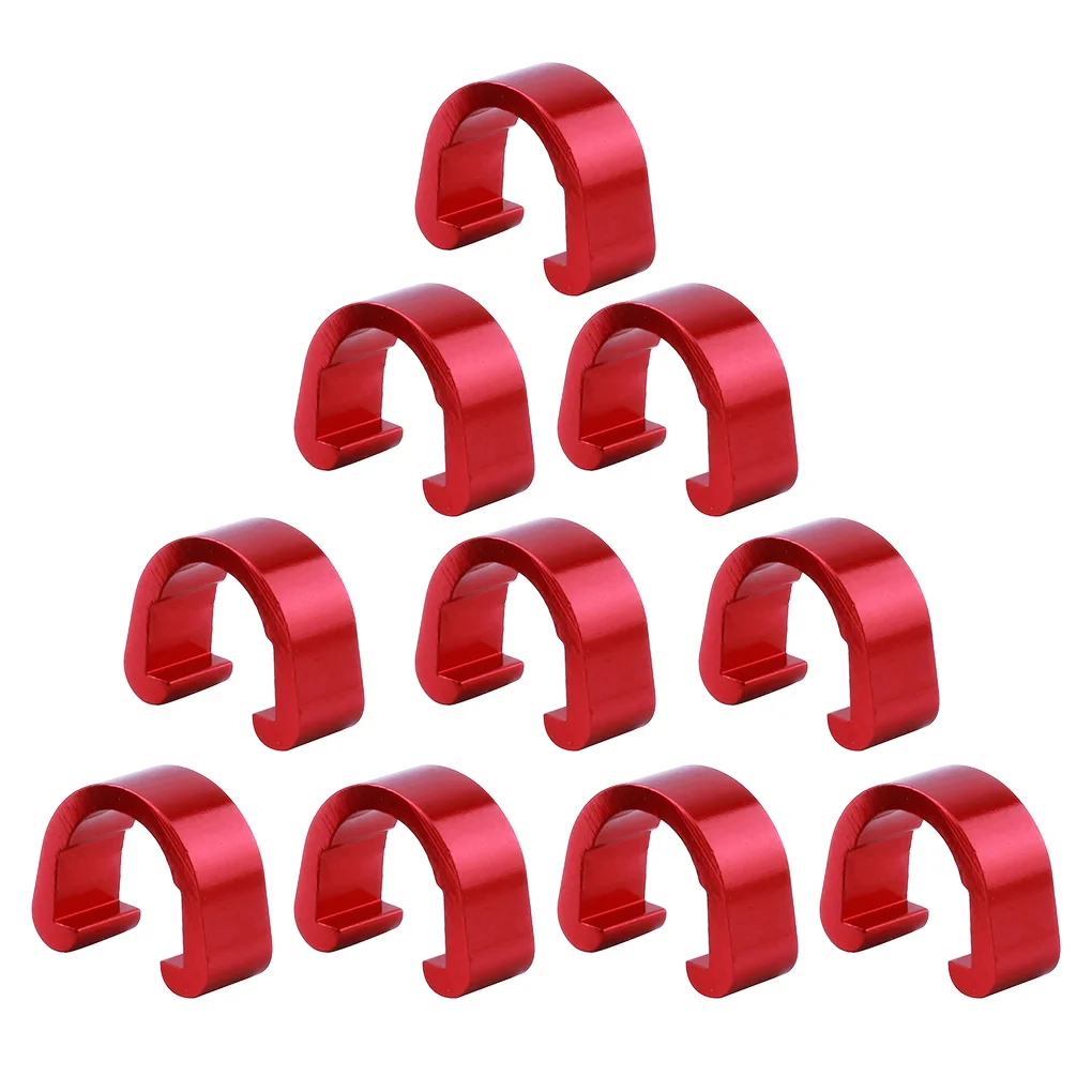 

1/2/3/5 велосипедный кабель C-образные зажимы крепление из алюминиевого сплава быстрое удобное крепление шлангов направляющие зажимы фиксато...