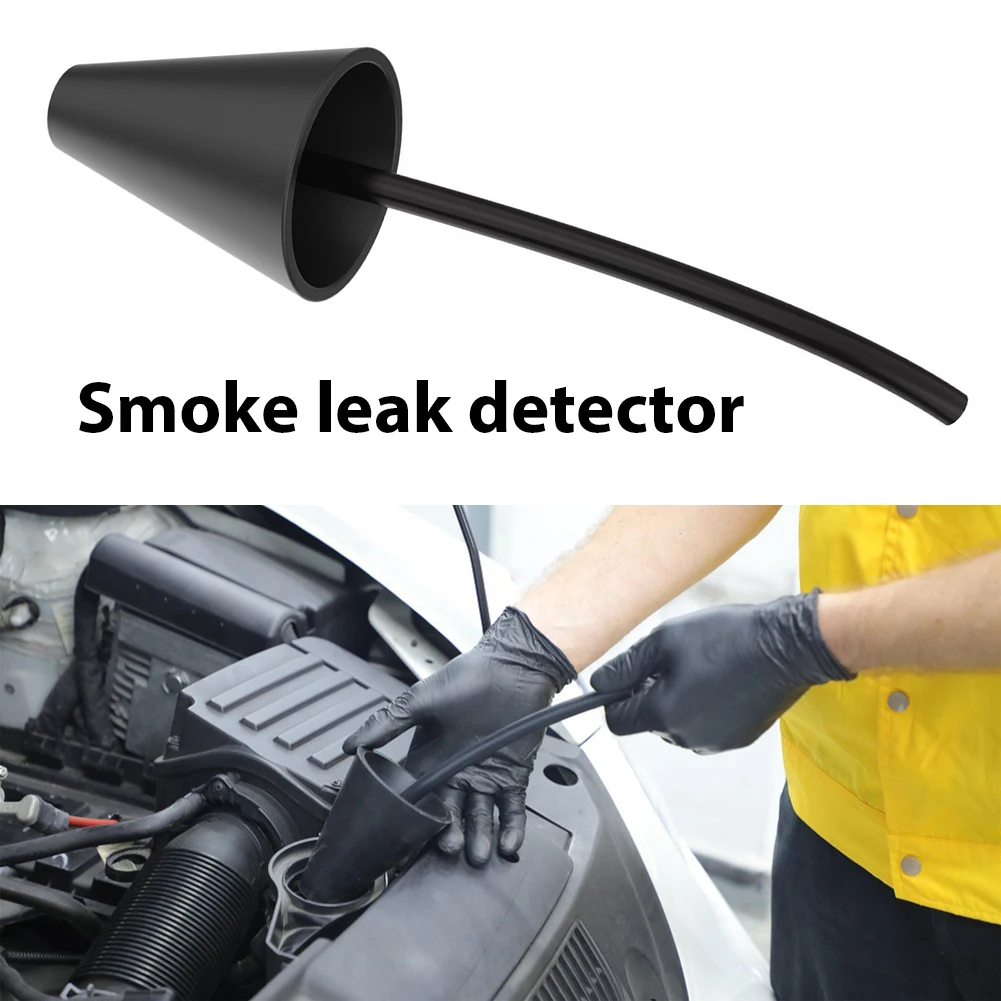 

Universal Exhaust Vacuum Intake Boot Cone Adapter Smoke Leak Detector Tester Diagnostics Tools for Automotive Car Black