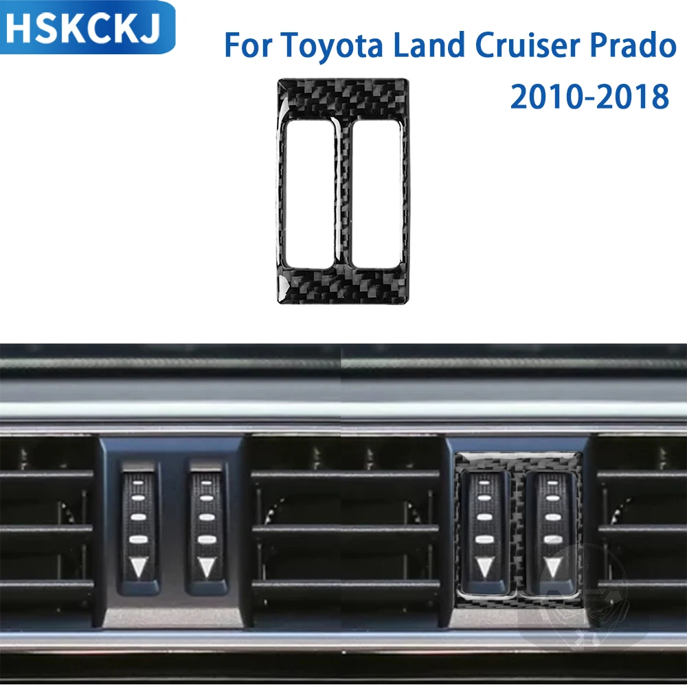 Для Toyota Land Cruiser Prado FJ 2010-2018 аксессуары из углеродного волокна внутренняя