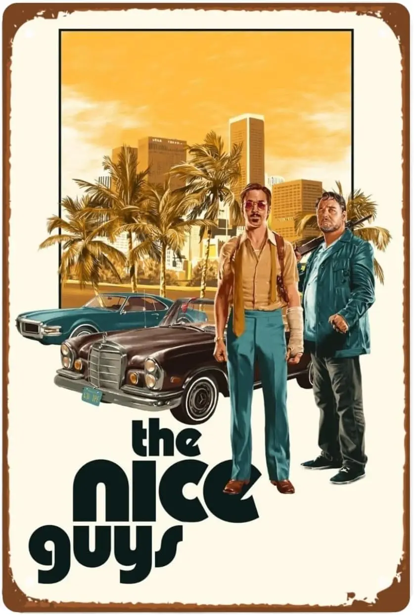 Металлическая вывеска &quotКрасивые парни&quot