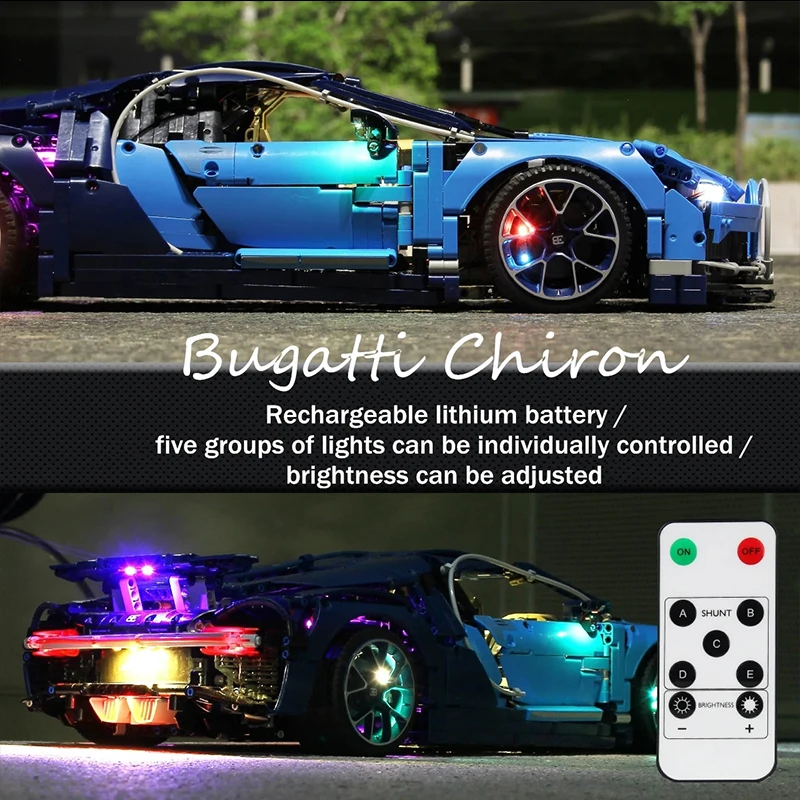 For Lego 42083 20086 Bugattis Building Blocks Bricks Toy（only Led Light，without Blocks Model））